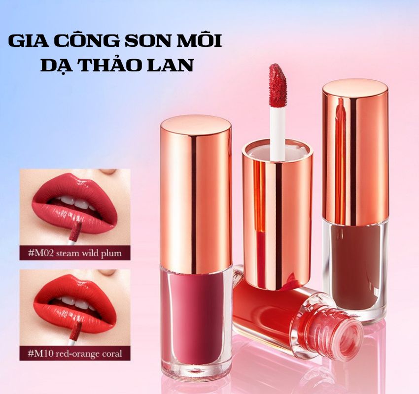 Gia công son nhung, gia công son kem, gia công son thỏi và gia công son lì