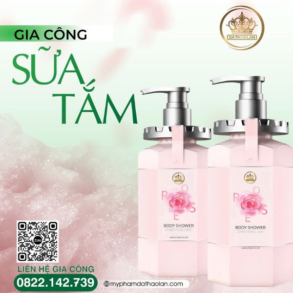 Gia công sữa tắm, công nghệ tiên tiến